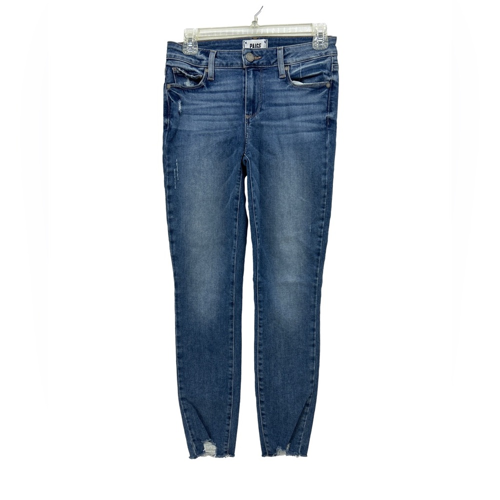PAIGE Dark Blue Skinny Jeans Verdugo Ankle